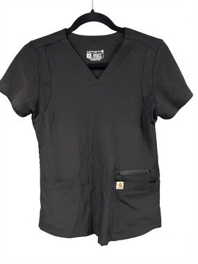 Carhartt Women's Black Scrub Top XS Style C13210